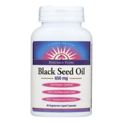 Heritage Store -Black Seed Oil -90 Vcap