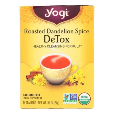 Yogi Tea-Organic Roasted Dandelion Tea-16 Tea Bags-1 Case.